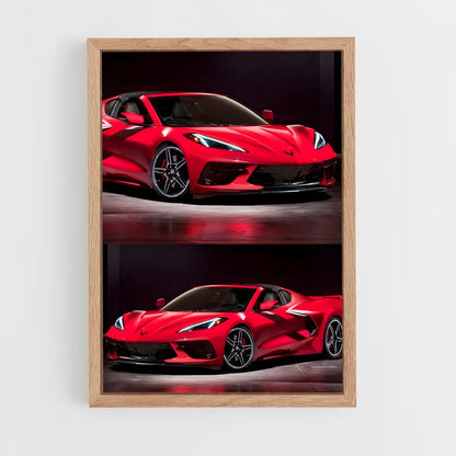 ap-corvette c8 z06-7 cadre Bois clair