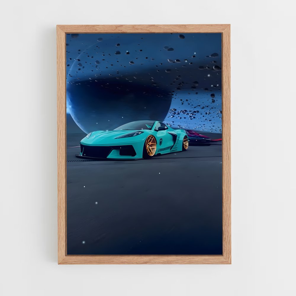 ap-corvette z06-3 cadre Bois clair