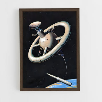 ap-cosmonaut-9 cadre Bois foncé