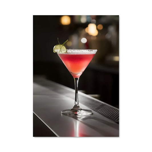 Poster Cocktail au Bar