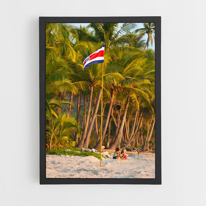 ap-costa rica flag-1 cadre Noir