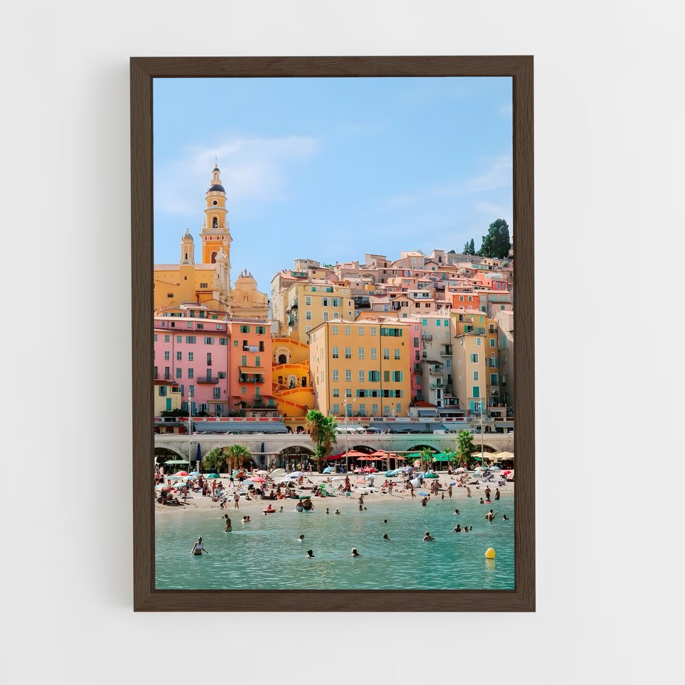 ap-cote azur-9 cadre Bois foncé