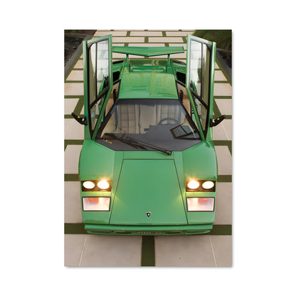 Poster Countach Vert