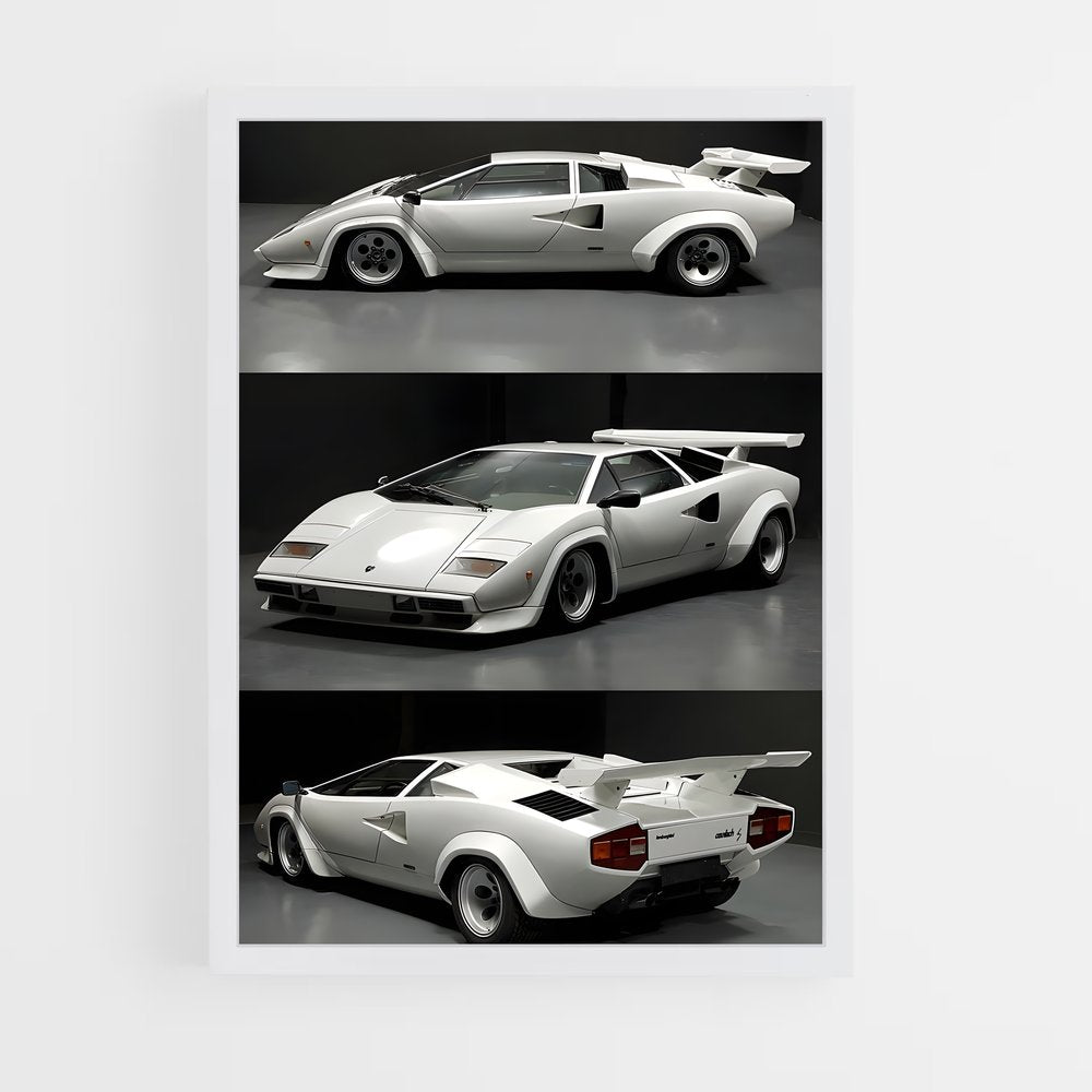 ap-countach lp400-2 cadre Blanc