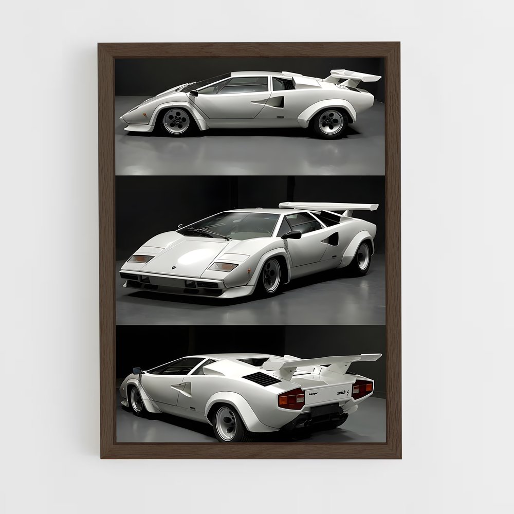 ap-countach lp400-2 cadre Bois foncé