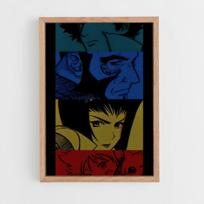 ap-cowboy bebop-7 cadre Bois clair