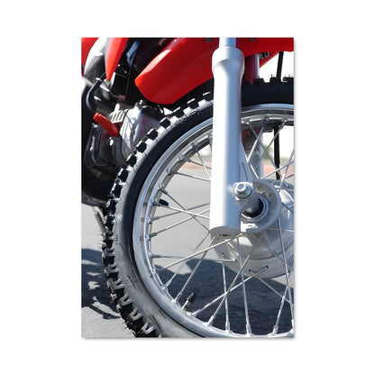Poster Motard Rouge