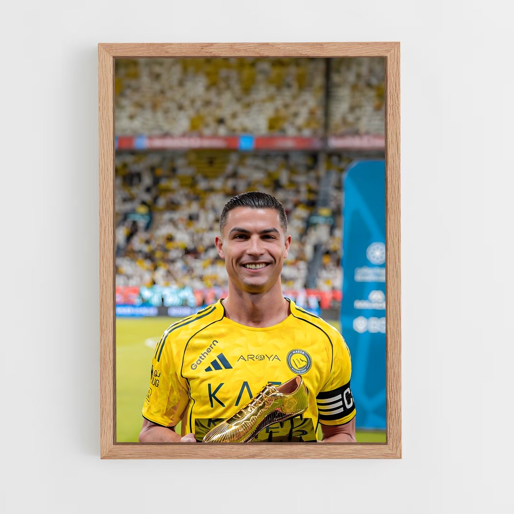ap-cristiano ronaldo-11 cadre Bois clair