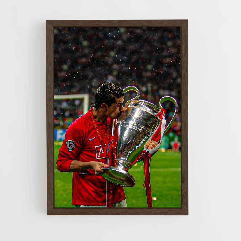 ap-cristiano ronaldo-7 cadre Bois foncé