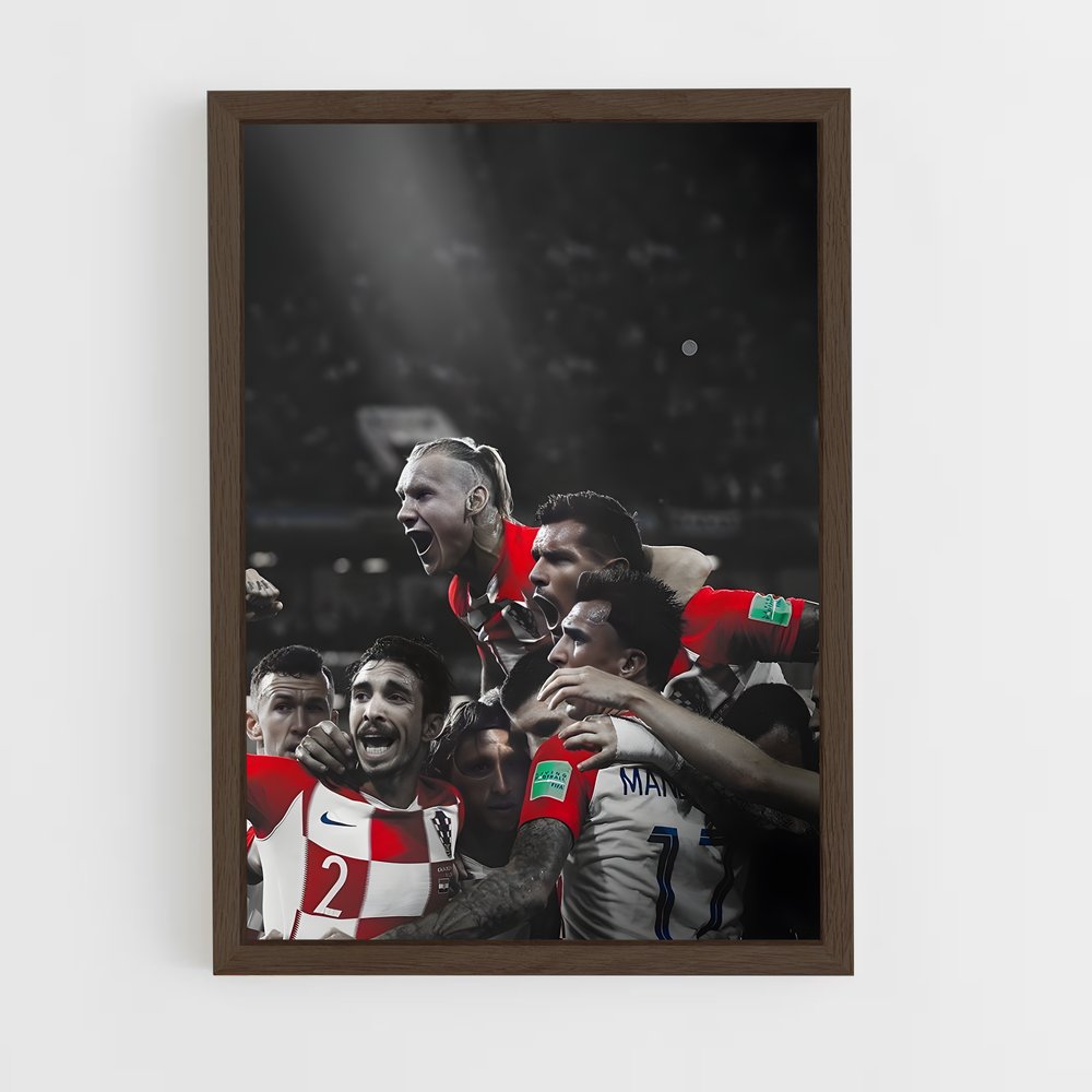 ap-croatia national football team-3 cadre Bois foncé