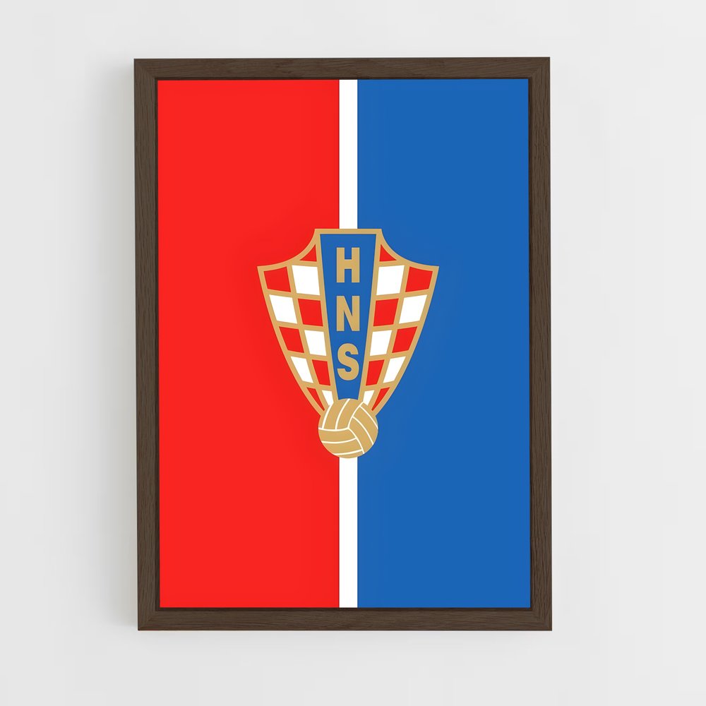 ap-croatia national football team-4 cadre Bois foncé