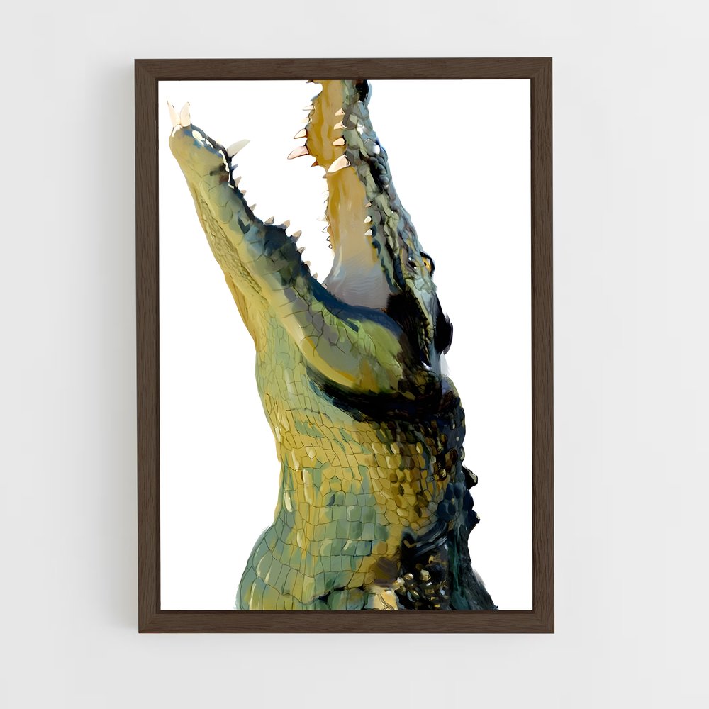 ap-crocodile-6 cadre Bois foncé