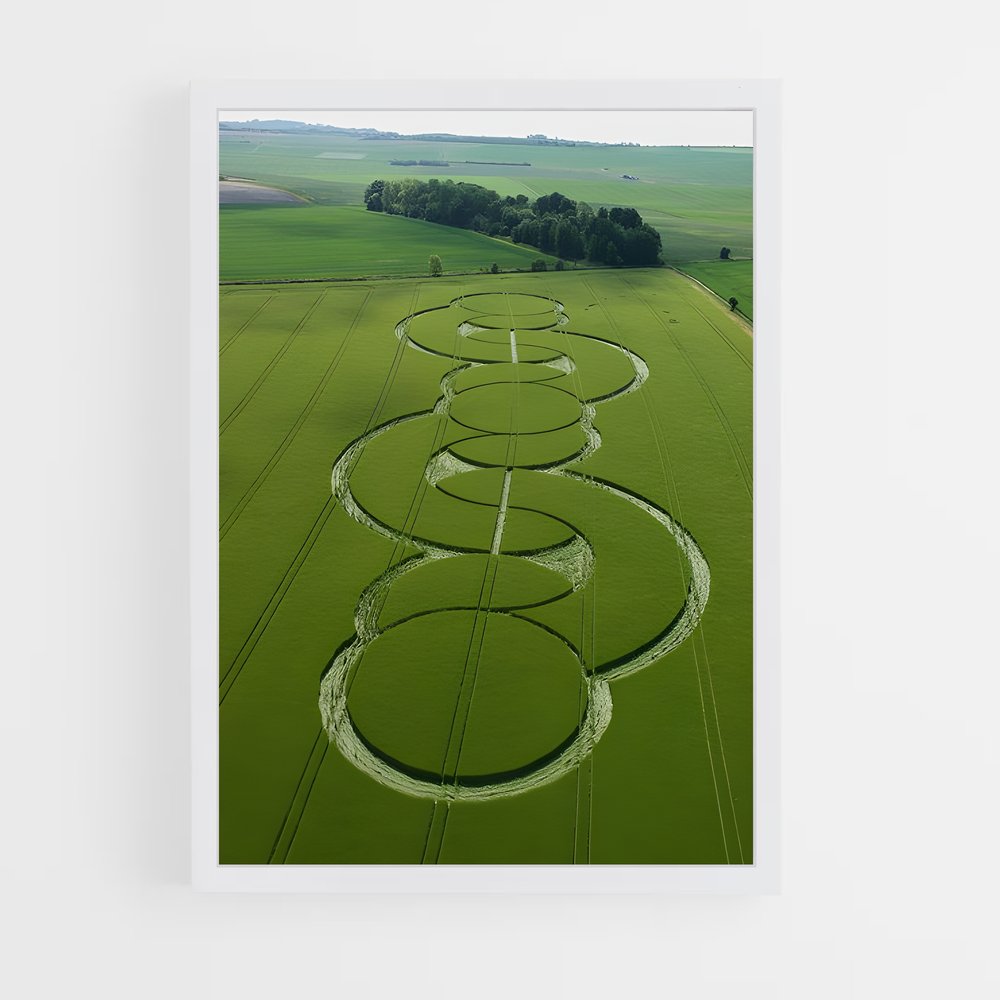 ap-crop circles-4 cadre Blanc
