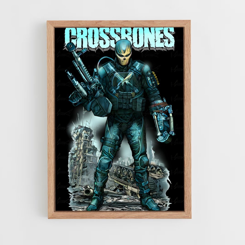 ap-crossbones-6 cadre Bois clair