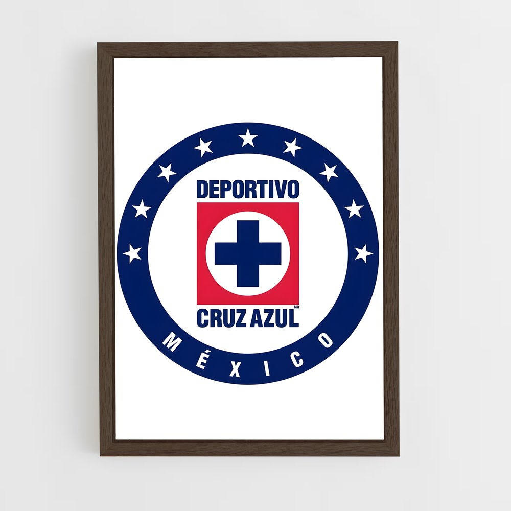 ap-cruz azul fc-1 cadre Bois foncé