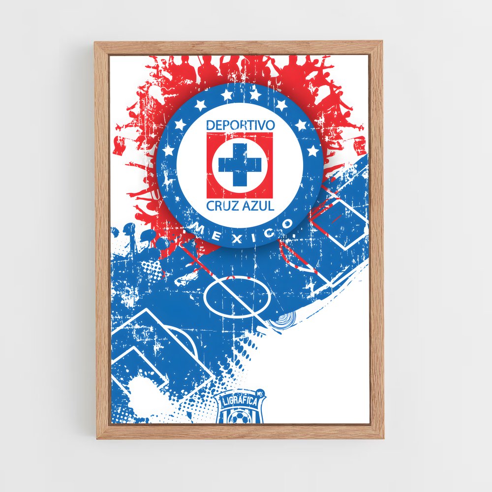 ap-cruz azul fc-11 cadre Bois clair