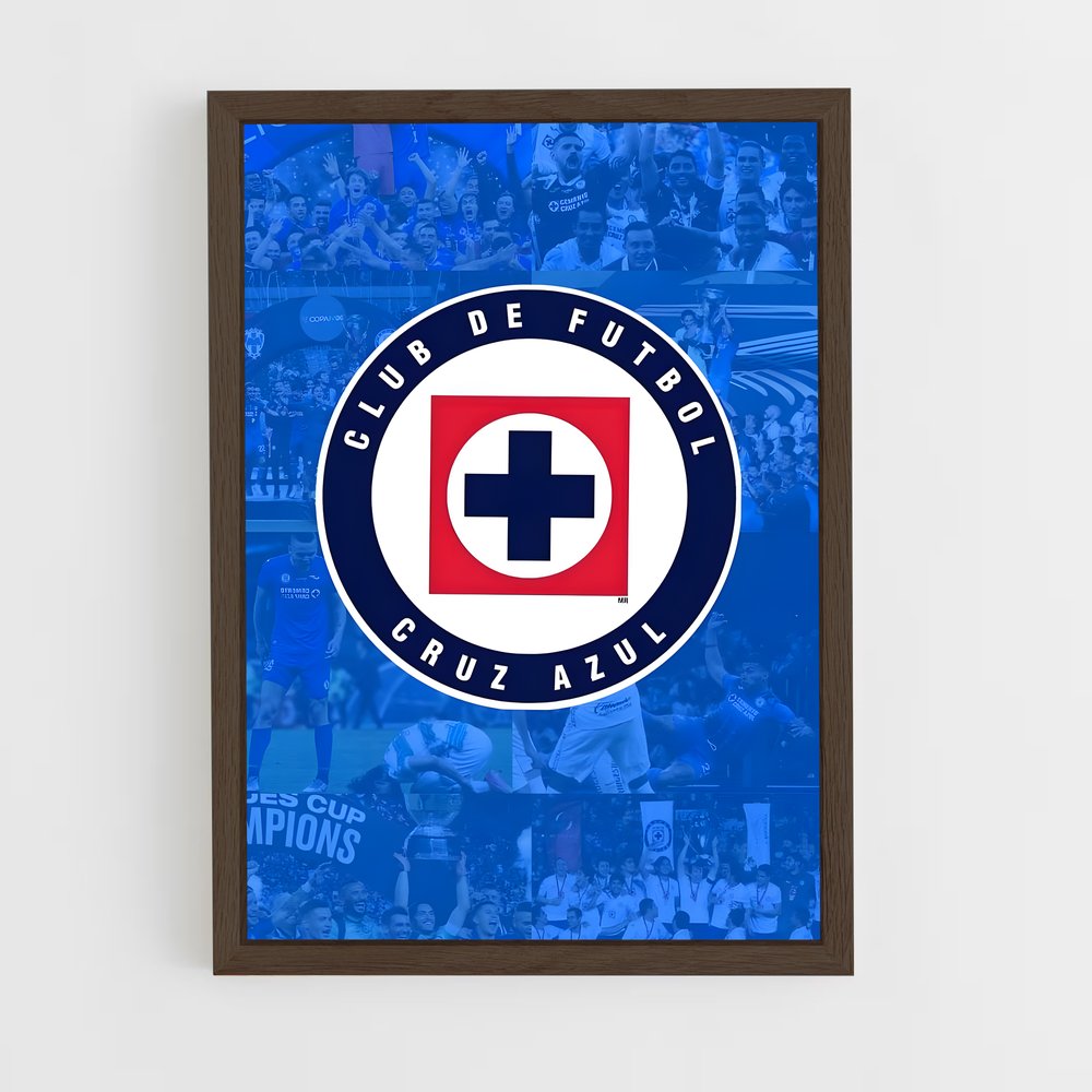 ap-cruz azul fc-2 cadre Bois foncé