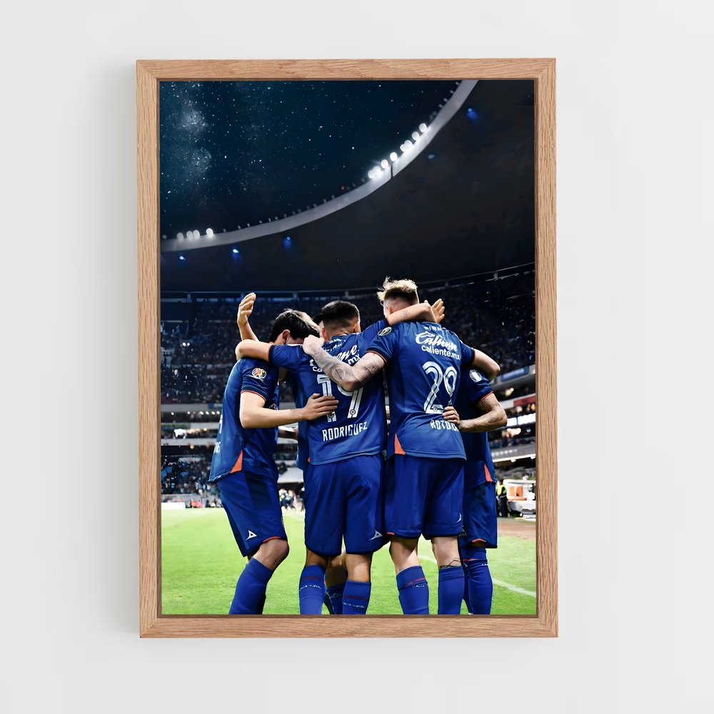 ap-cruz azul fc-8 cadre Bois clair