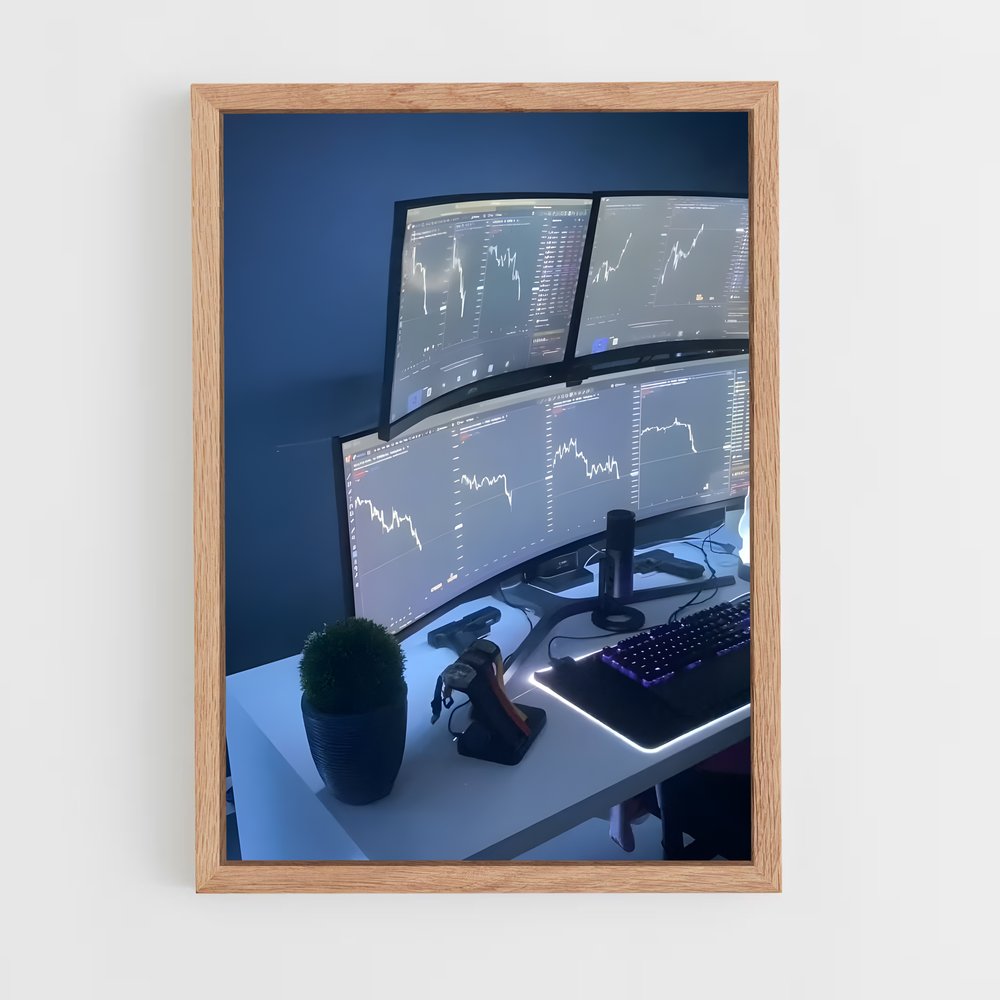 ap-crypto trader-6 cadre Bois clair