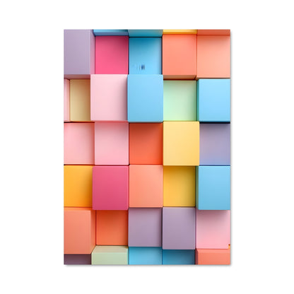 Poster Cubes de Couleurs