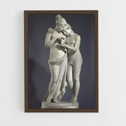 ap-cupid and psyche canova-1 cadre Bois foncé