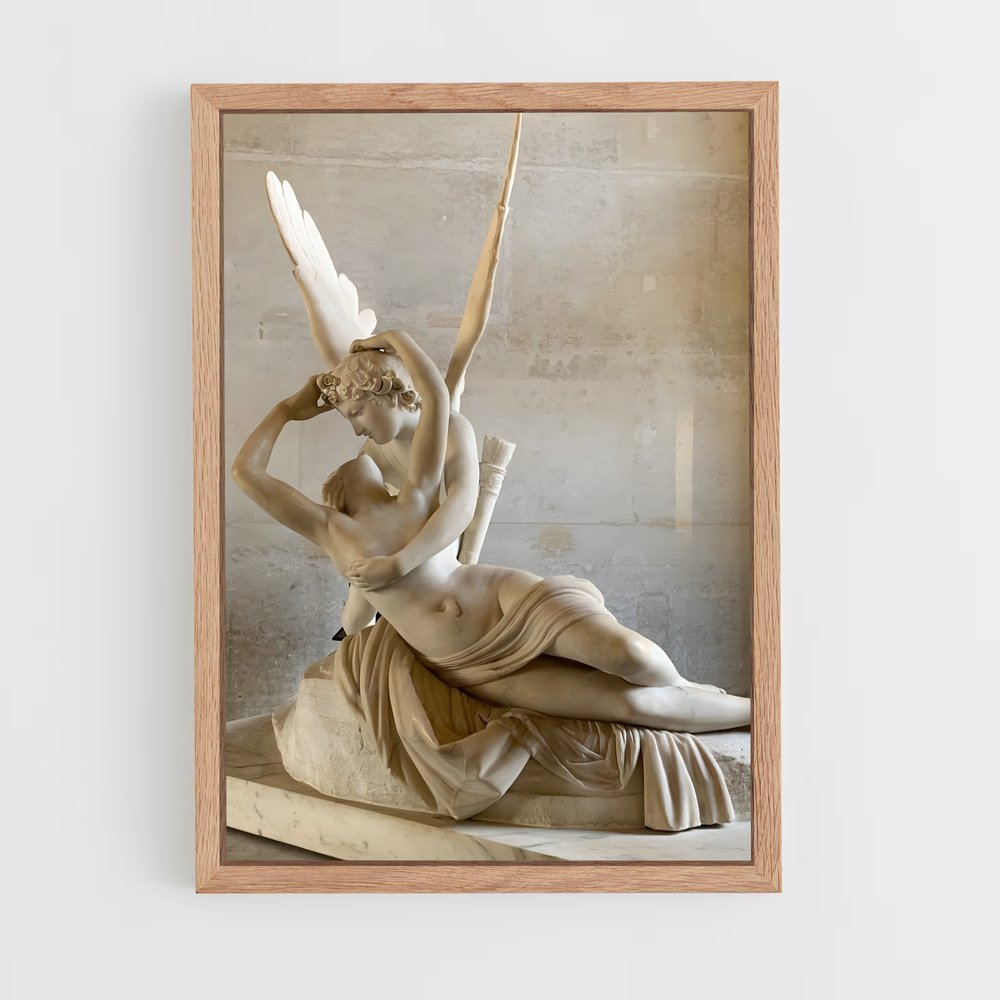 ap-cupid and psyche canova-3 cadre Bois clair