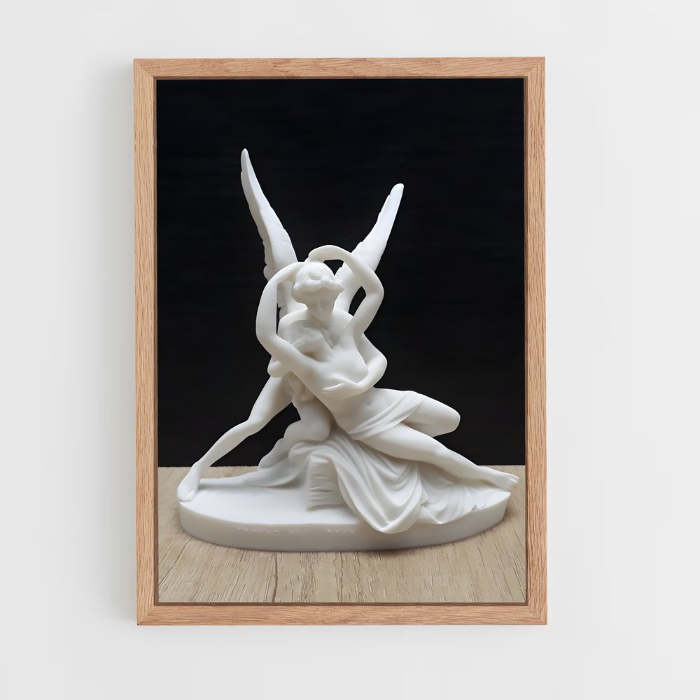 ap-cupid and psyche canova-4 cadre Bois clair