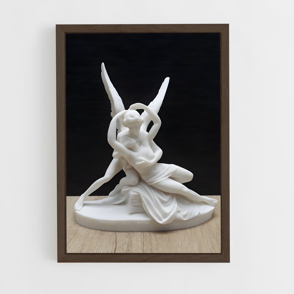 ap-cupid and psyche canova-4 cadre Bois foncé