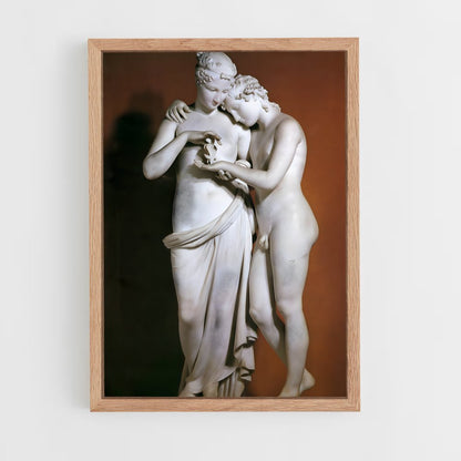 ap-cupid and psyche canova-5 cadre Bois clair