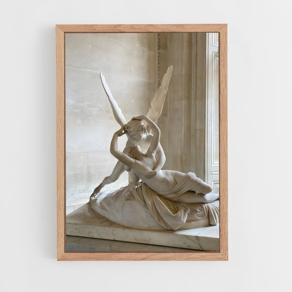 ap-cupid and psyche canova-7 cadre Bois clair