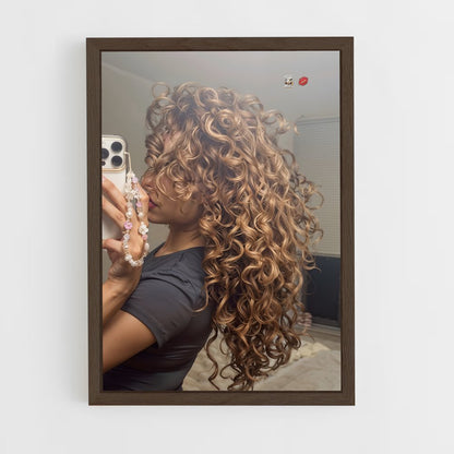 ap-curly hair-2 cadre Bois foncé
