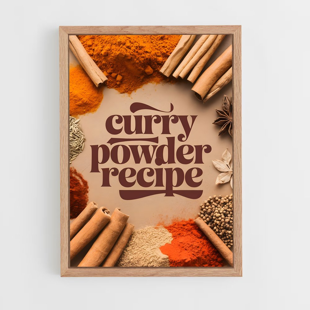 ap-curry powder-2 cadre Bois clair