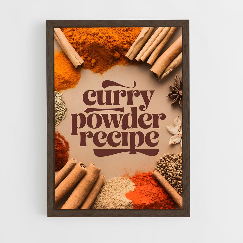 ap-curry powder-2 cadre Bois foncé