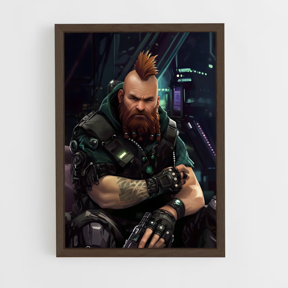 ap-cyberpunk fantasy-2 cadre Bois foncé