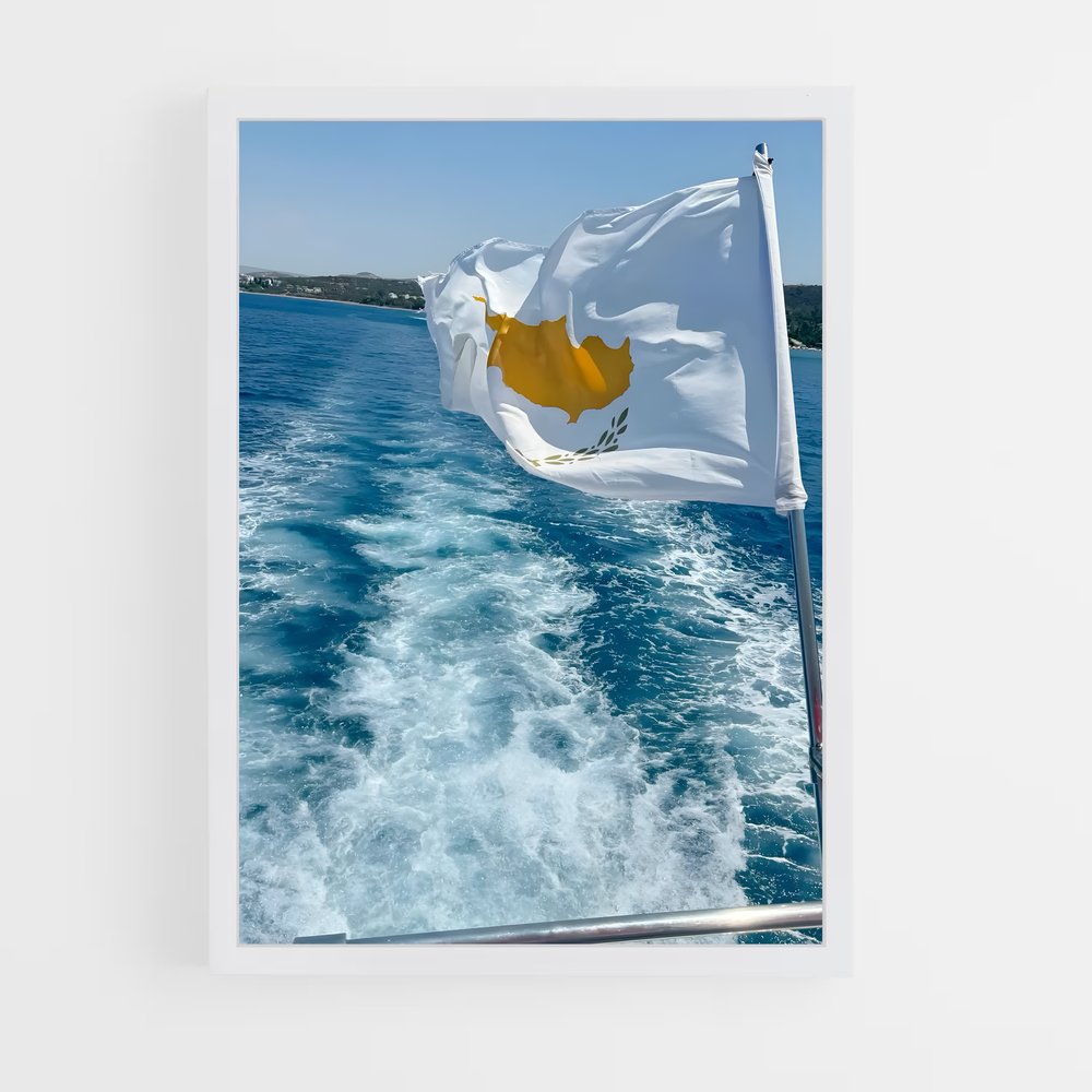 ap-cyprus flag-1 cadre Blanc