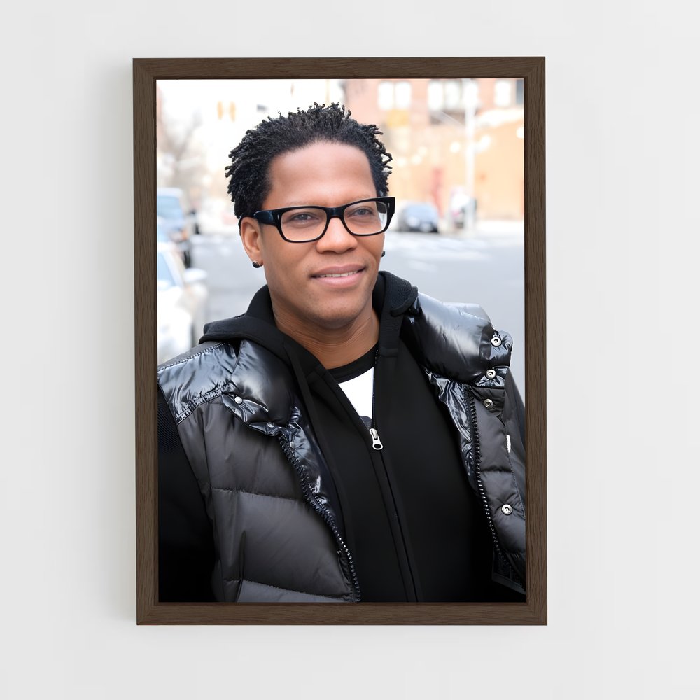 ap-d.l. hughley-1 cadre Bois foncé