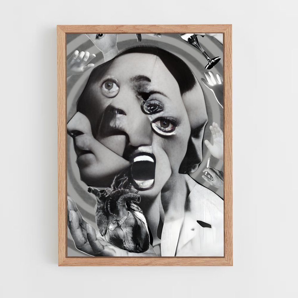 ap-dadaism-6 cadre Bois clair