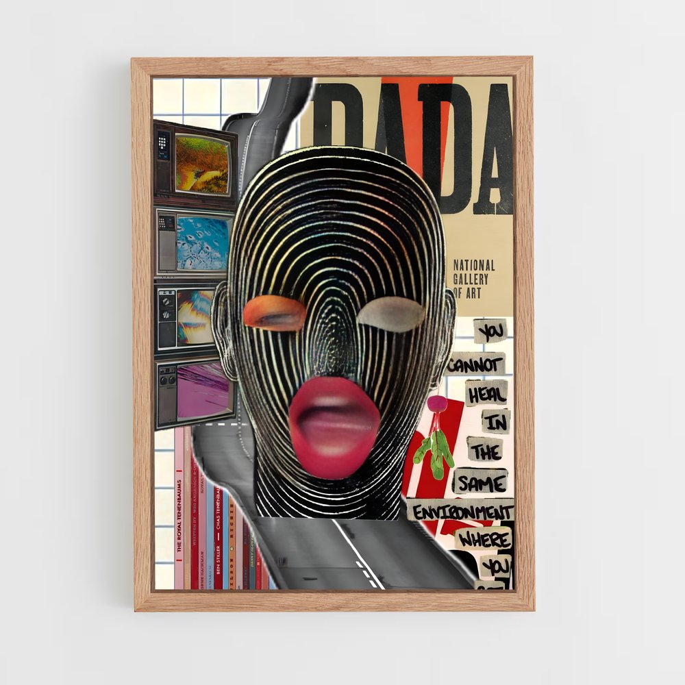 ap-dadaism-9 cadre Bois clair