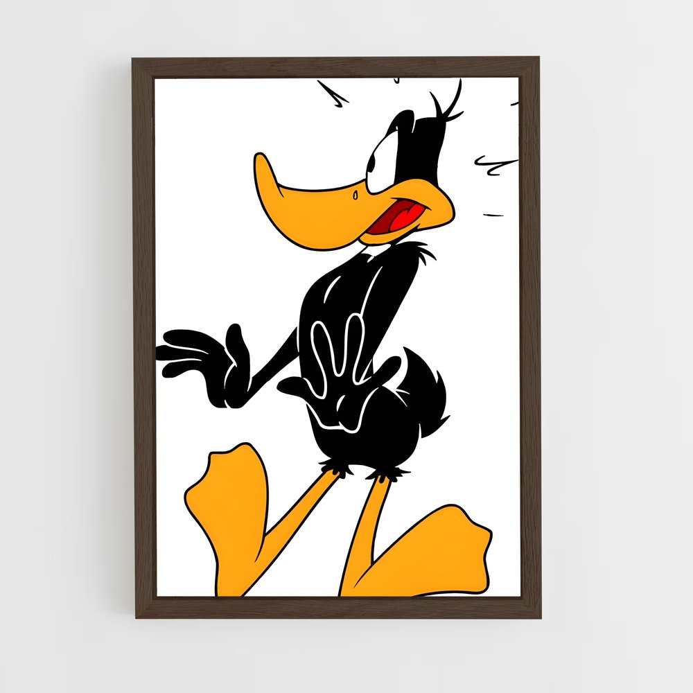 ap-daffy duck-1 cadre Bois foncé