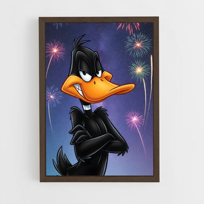 ap-daffy duck-5 cadre Bois foncé