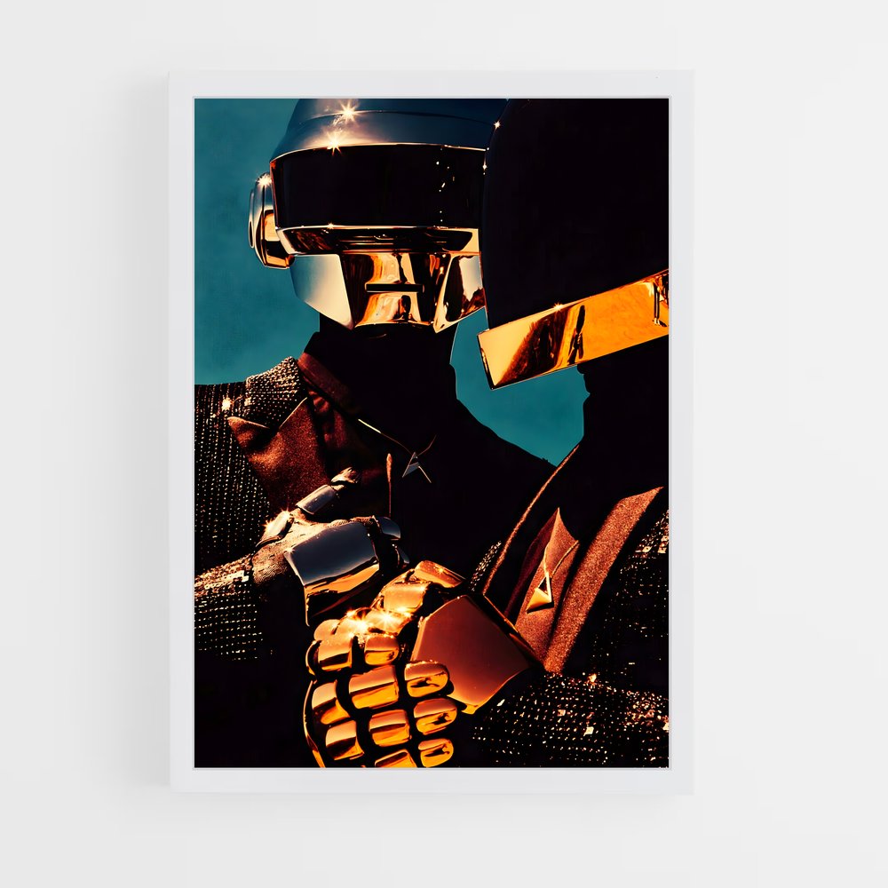 ap-daft punk-3 cadre Blanc