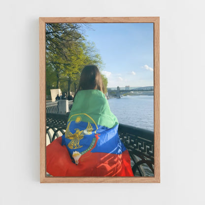 ap-dagestan flag-2 cadre Bois clair