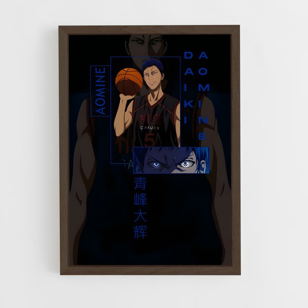 ap-daiki aomine-6 cadre Bois foncé