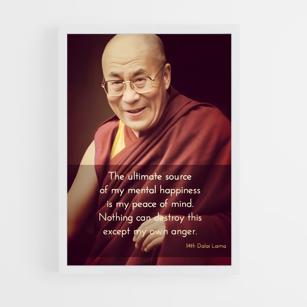 ap-dalai lama-3 cadre Blanc