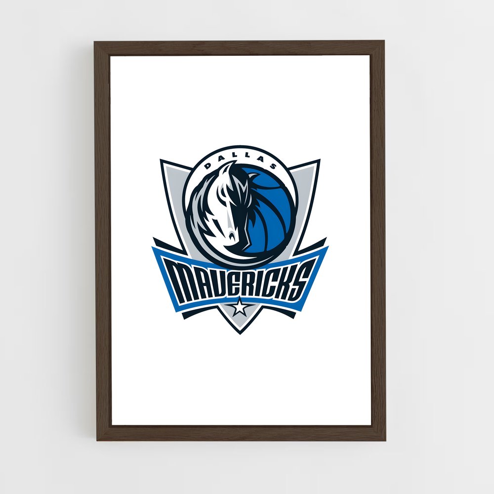 ap-dallas mavericks-5 cadre Bois foncé