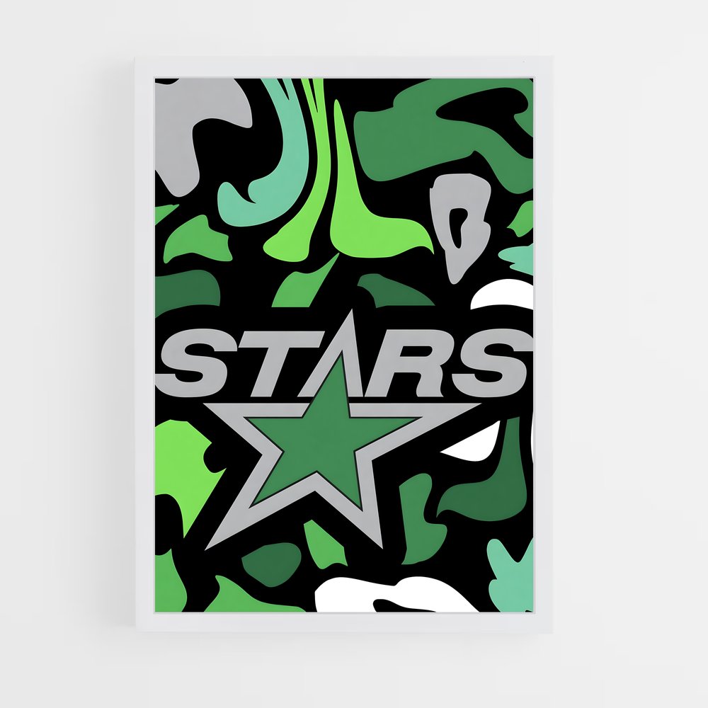 ap-dallas stars-2 cadre Blanc