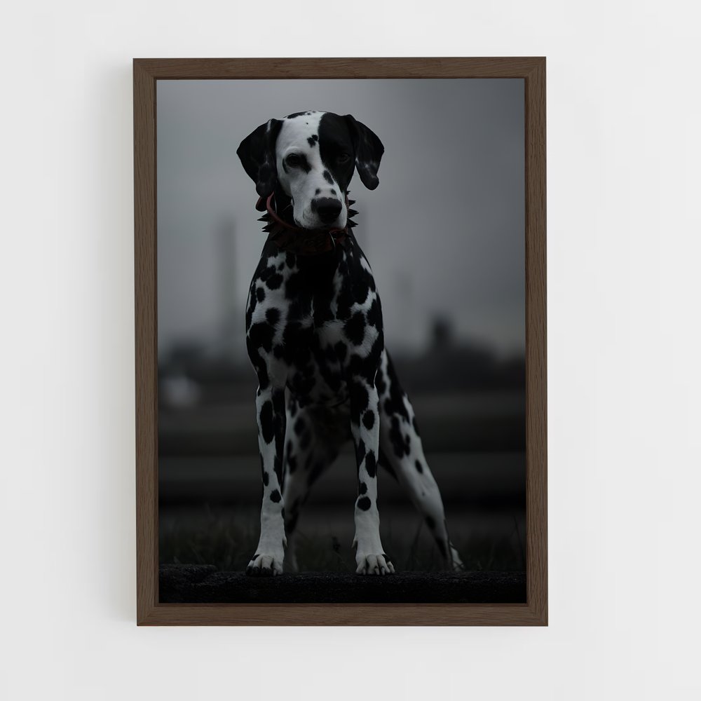 ap-dalmatian-4 cadre Bois foncé