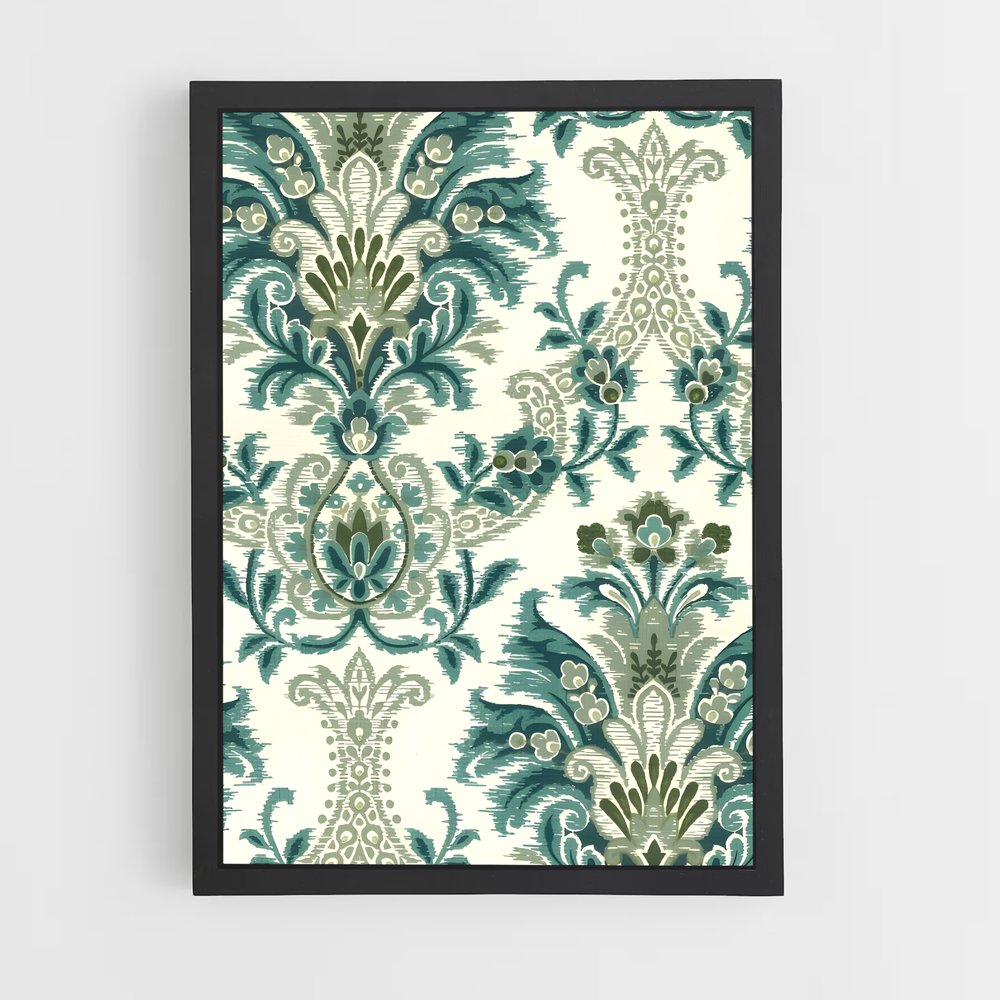 ap-damask-3 cadre Noir