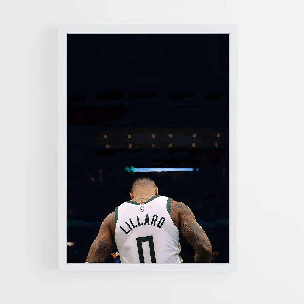 ap-damian lillard-3 cadre Blanc