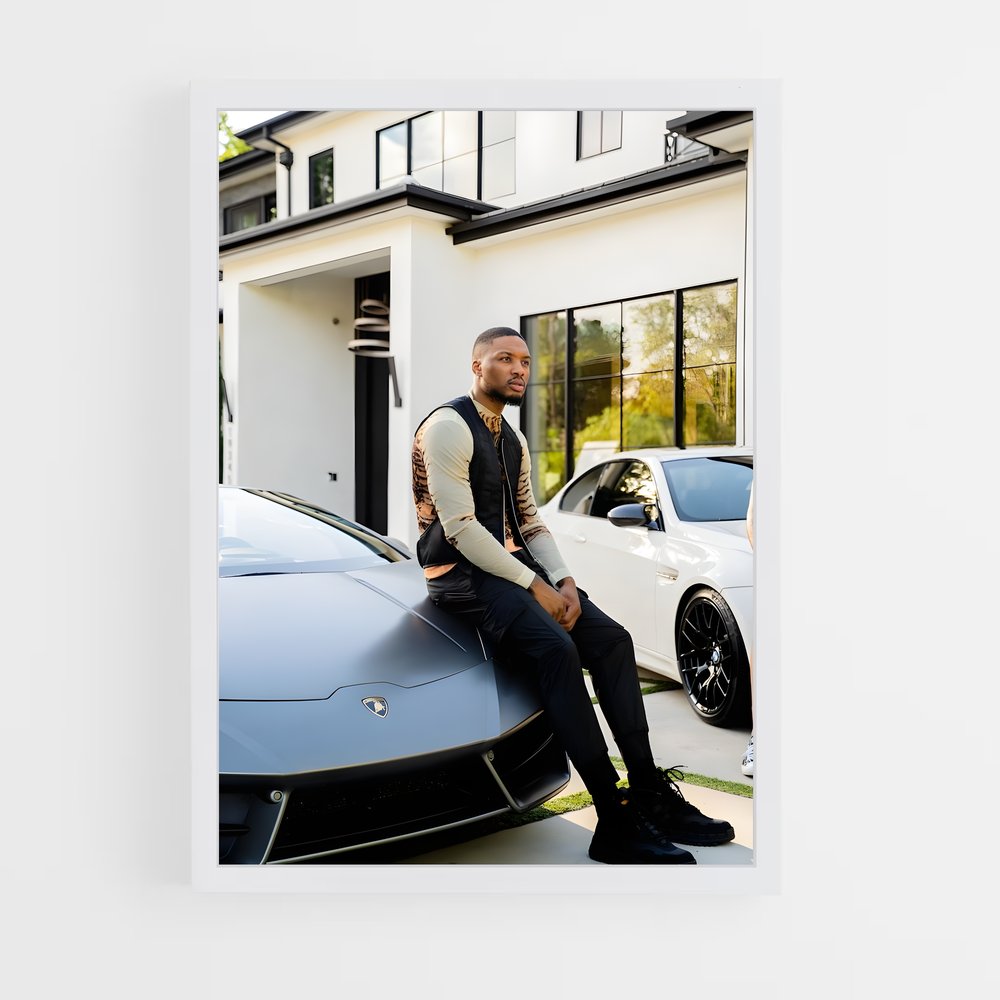 ap-damian lillard-4 cadre Blanc